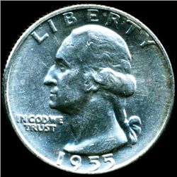 1955D Washington 25c MS64/65 Underweight ERROR (COI-012017)