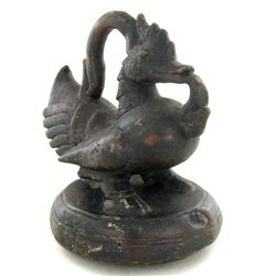 Duck Opium Weight Early 1900s Bronze BIG HEAVY (ANT-001951)
