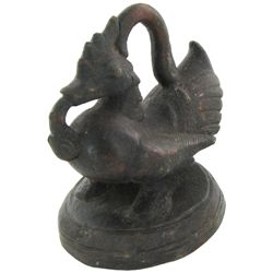 Duck Opium Weight Early 1900s Bronze BIG HEAVY (ANT-002159)