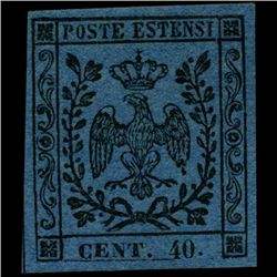 1852 Modena 40c Stamp MINT Hinged (STM-000987)