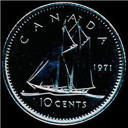 1971 Canada 10c MS67 DCAM NC ERROR (COI-010284)