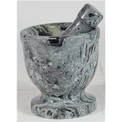 Handcrafted Agate Mortar & Pestle (CLB-001413)