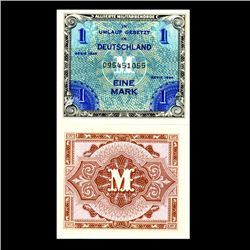 1944 Germany WW2 Allied 1 Mark Crisp Unc 4 Consecutive (CUR-006639)
