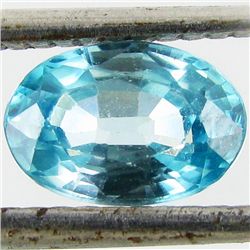 1.29ct Greenish Blue Zircon Oval  (GEM-050146)