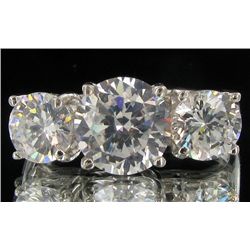 18.85twc Diamond Simulant White Gold Vermeil Ring (JEW-004454)