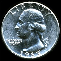 1963 Washington 25c MS65 (COI-012380)