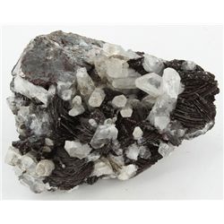 3045ct Quartz Hematite Iron Ox Crystal Cluster (MIN-003738A)