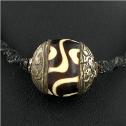 Tibet Big Agate Bead Choker Necklace (JEW-003293)