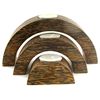 Image 1 : Sugarpalm Wood Candle Holder 3pcs (DEC-000738)