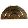 Image 3 : Sugarpalm Wood Candle Holder 3pcs (DEC-000738)