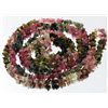 Image 1 : 120.9ct Multi-color Tourmaline Hi-Grade Bead Strand (JEW-005100)