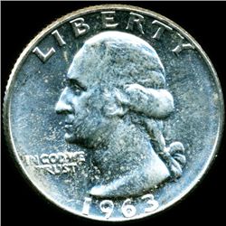 1963D Washington 25c MS65 (COI-012426)