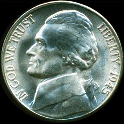 1945S Jefferson 5c MS66/67 (COI-012819)