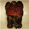 Image 3 : Coconut Shell Teak Elephant Lamp (DEC-000683)
