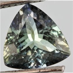 2.06ct Blue Green Tanzanite Trillion Cut  (GEM-052845)