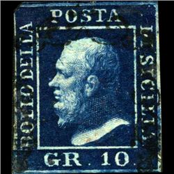 1859 Sicily 10gr Stamp (STM-000900)