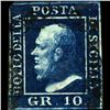 Image 1 : 1859 Sicily 10gr Stamp (STM-000900)