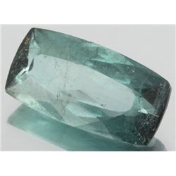3.9ct Teal Blue Tourmaline Cushion Cut  (GEM-055844)