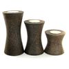 Image 1 : Sugarpalm Wood Candle Holder 3pcs (DEC-000711)