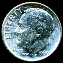 1960 FDR Silver 10c MS66 Full Bands (COI-011637)