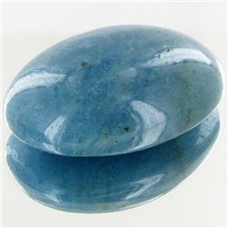 67.8ct Deep Blue Aquamarine Cabochon (GEM-045384)