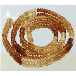 42.4ct Hessonite Garnet Faceted Bead Strand (JEW-005076)
