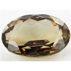 35.6ct Smoky Brown Quartz Oval Cut (GEM-054274)