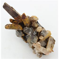 1955ct Quartz Hematite Iron Ox Crystal Cluster (MIN-003741A)