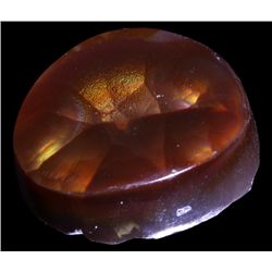 10.7ct Super HOT Mexican Fire Agate Mine Cut Cabochon (GEM-051557)