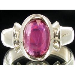 27.9twc Madagascar Ruby Sterling Ring (JEW-004499)