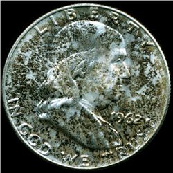 1962D Franklin Half MS64/65 Toned (COI-011275)