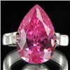 Image 1 : 24.05twc Pink Diamond Simulant Wht Gold Vermeil Ring (JEW-004442)