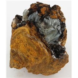 3040ct Calcite Hematite Crystal Cluster (MIN-003714)