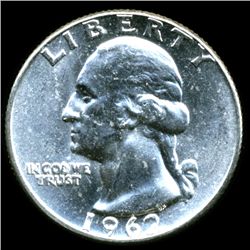 1962 Washington 25c MS65 (COI-012350)