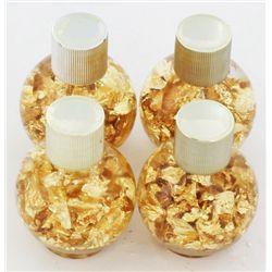 Lot of 4 Gold Flakes Vials (CLB-001404)