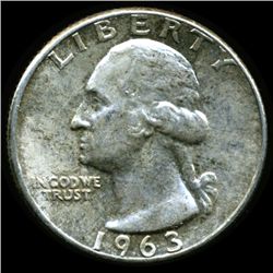 1963 Washington 25c MS64 Scarce Type B Reverse (COI-012396)