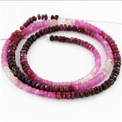 45ct HiGrade Ruby Sapphire Bead Strand (JEW-004243)