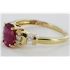 Image 2 : 12.7twc NEW 14k Gold Burma Ruby & Diamond Ring (JEW-004813)