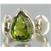 Image 1 : 31.7twc Natural Pakistan Peridot Sterling Ring (JEW-004512)