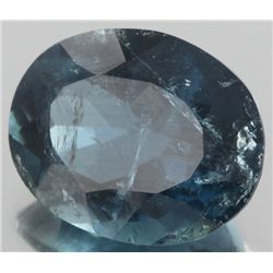 5.9ct Teal Blue Tourmaline Oval Cut  (GEM-055830)