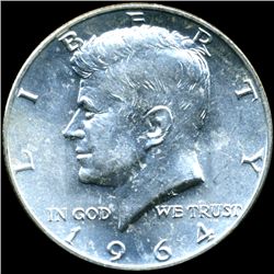 1964D JFK Half MS64+/65+ (COI-011404)