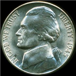 1945S Jefferson 5c MS66 Double Die Error (COI-012816)