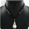 Image 2 : Tibet Shell Agate Bead Nickel Necklace (JEW-003265)