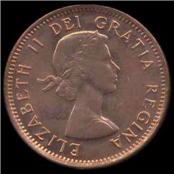 1954 Canada 1c GEM BU MS65 Red w/SF (COI-007918)