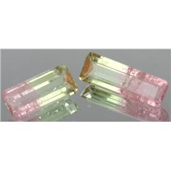 1.55ct Watermelon Tourmaline Emerald Cut Parcel (GEM-055466)