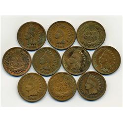 10 US Indian Cent Coin Lot (COI-000257B)