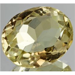 31.4ct Lemon Yellow Citrine Oval Cut  (GEM-053028)