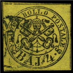 1852 Papal States 4b Stamp (STM-001013)