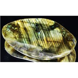 80ct Delicate Potato Chip Cut Labradorite Cabochon (MIN-003505)