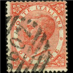 1863 Scarce Italy 2L Stamp (STM-001189)